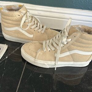 Vans Beige High-Top Sneakers